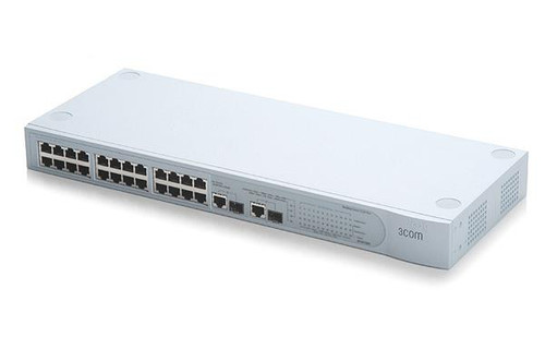 3Com SuperStack 3 3226 24-Port Fast Ethernet L3 Switch w/ 2 SFP - For Networking Racks