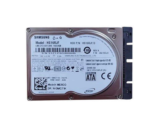 Samsung 160GB 5400RPM SATA 3Gb/s 1.8 Hard Drive for HS16RJF - Compatible with Laptops and Notebooks