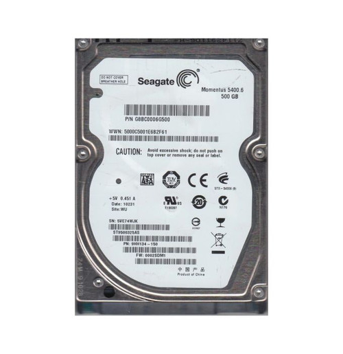 Seagate 500GB 5400RPM SATA 3Gb/s 2.5 HDD for 9HH134-150 Servers