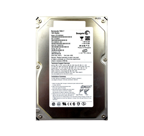 Seagate BarraCuda 7200.7 Series 120GB 7200RPM SATA 8MB Cache Hard Drive for CE 3.5-Inch - 9W2813-351