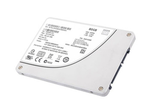 Intel 80GB Multi-Level Cell SATA 6Gb/s 3.5-Inch SSD for G67236-200, compatible with servers