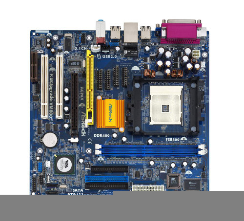 ASRock K8UPGRADE-VM800 Socket 754 Motherboard for AMD Athlon 64/ Sempron Processors, DDR Support, SATA, Micro-ATX