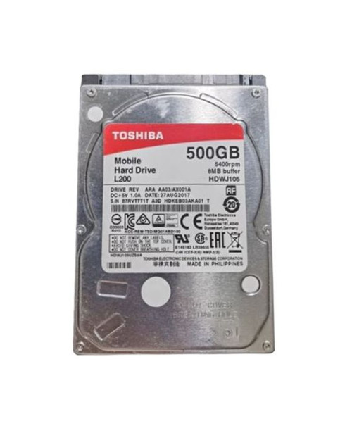 Toshiba 500GB 5400RPM SATA 2.5 Hard Drive for HDKEB03AKA01 - Server Storage Drive