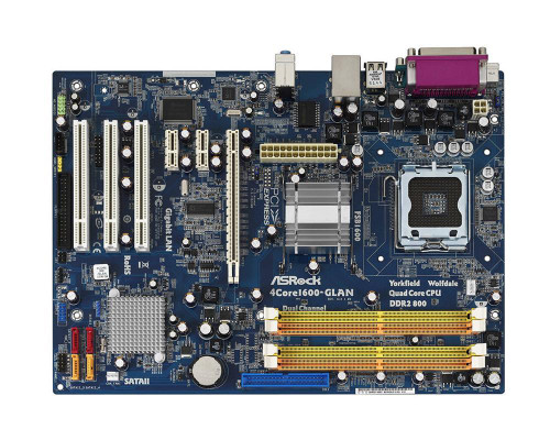 ASRock 4Core1600-GLAN LGA 775 Intel P31 + ICH7 ATX Motherboard DDR2 SATA2 Compatible with Core 2/Pentium/Celeron CPUs