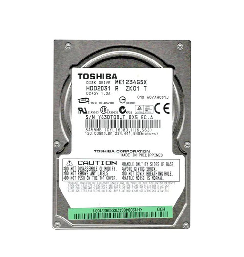 Toshiba 120GB 5400RPM SATA 2.5-Inch HDD for ProLiant DL360p Gen8 Servers