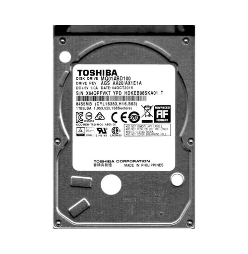 Toshiba 1TB 5400RPM SATA 2.5 Hard Drive for HDKEB98SKA01 Servers