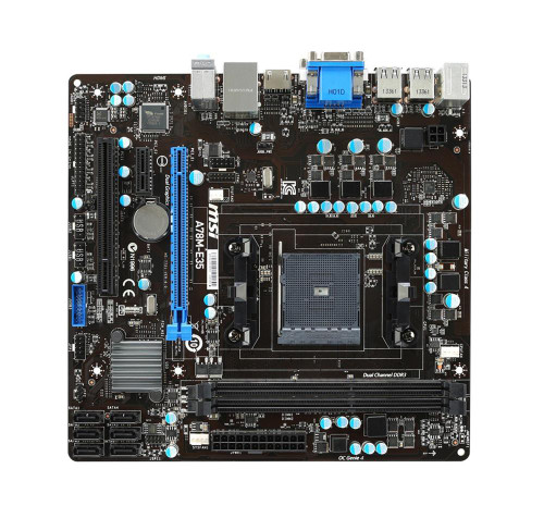MSI A78-G41 PC Mate ATX Motherboard for AMD A-Series CPUs - Socket FM2+ - DDR3 Support - 6x SATA3 Slots