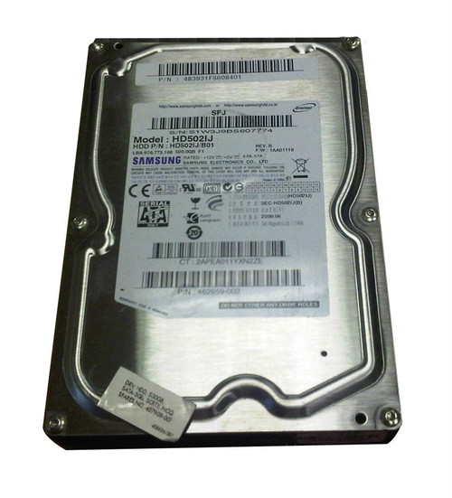 Samsung Spinpoint F1 DT 500GB 7200RPM SATA 3Gbps 16MB Cache Internal Hard Drive for Desktop Computers