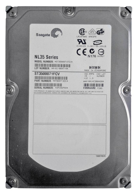 EMC 500GB 7200RPM Fibre Channel 2Gbps Hot Swap 8MB Cache 3.5 Internal Hard Drive for CLARiiON CX Series Storage Systems