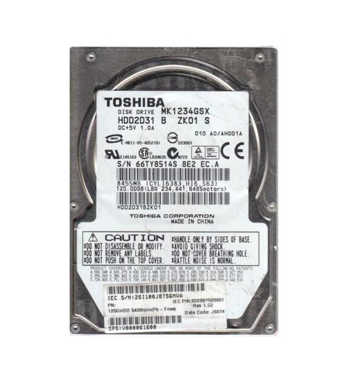 Toshiba 120GB 5400RPM SATA 2.5-Inch Hard Drive for ProLiant DL360p Gen8 Servers