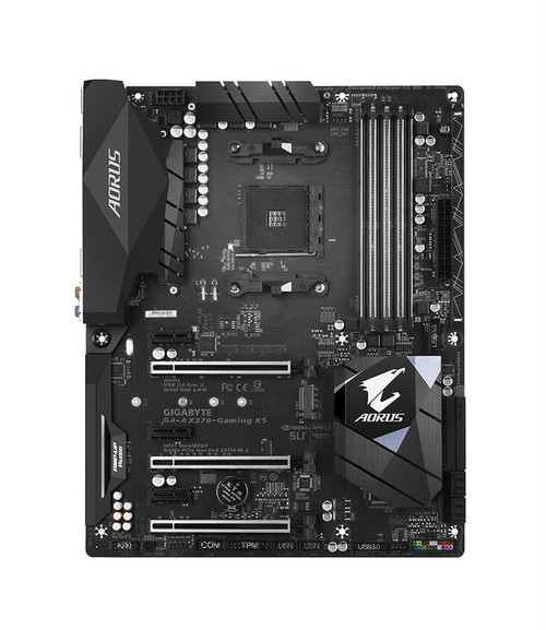 Gigabyte GA-AX370-Gaming K5 Ryzen 7 DDR4 SATA ATX Motherboard - Gaming motherboard compatible with Ryzen 7 processors