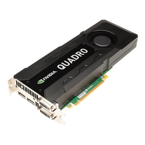 PNY Nvidia Quadro K5000 4GB GDDR5 graphics card for workstations, dual DVI/DisplayPort, PCI Express 2.0 x16.