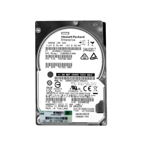 HPE 600GB SAS 12Gb/s 2.5 HDD for SAN Storage Array - EG0600JEHMA-1