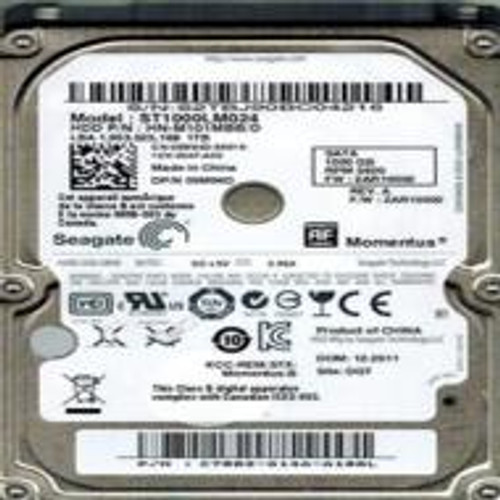 Seagate 1TB 5400RPM SATA Laptop Hard Drive for Inspiron N5110 - 2.5-inch, ST1000LM024, compatible with laptops