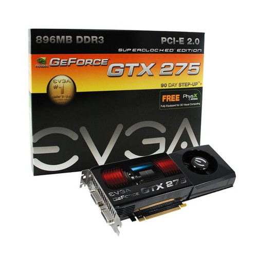 Dell EVGA nVidia GeForce GTX275 Video Card, 896MB DDR3, PCI Express 2.0, for ProLiant DL360p Gen8 servers