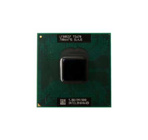 HP 1.80GHz 800MHz FSB 2MB L2 Cache Socket PGA478 Intel Mobile Core 2 Duo T5670 Processor for laptops