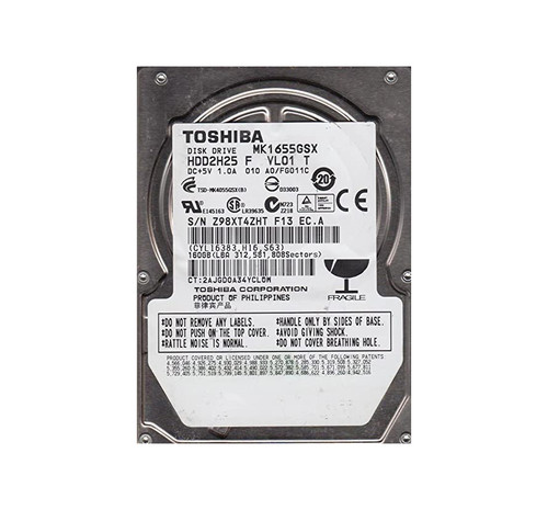 Toshiba 160GB SATA 2.5-Inch Hard Drive for ProLiant DL360p Gen8 Servers