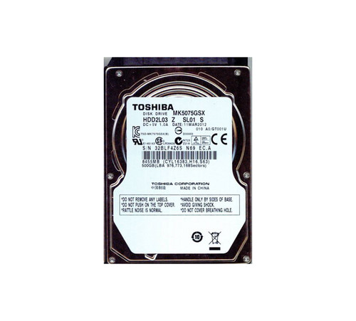 Toshiba 500GB 5400RPM SATA 2.5 HDD for ProLiant DL360p Gen8 Servers