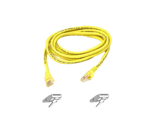 Belkin 2M Cat5e Crossover Cable in Yellow for Networking Applications