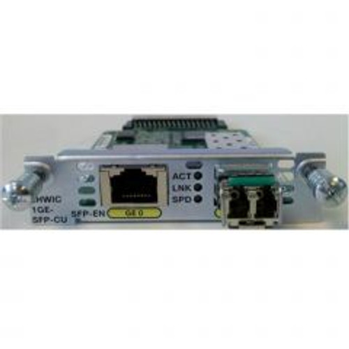 Cisco EHWIC-1GE-SFP-CU Enhanced HWIC Dual Mode 1-Port SFP/Copper Module for Cisco Routers