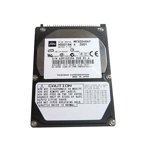 Toshiba 50GB 7200RPM IDE Ultra ATA/100 ATA-6 2.5-Inch Hard Drive for MK5024GAY Servers