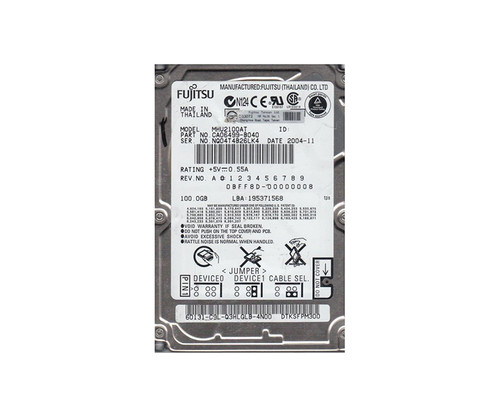 Fujitsu 100GB 4200RPM IDE Ultra ATA/100 2.5 Hard Drive CA06499-B040 - Compatible with ATA-6 devices