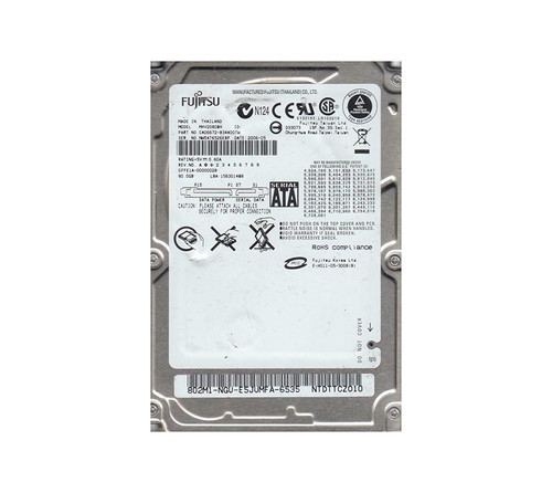Fujitsu 80GB 5400RPM SATA 1.5Gb/s 8MB Cache 2.5-Inch Hard Drive for CA06672-B34400TW Servers