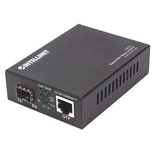 Intellinet 10GBase-T to 10GBase-R Media Converter with 10 GB SFP+ Slot - Compatible with ProLiant DL360p Gen8 servers