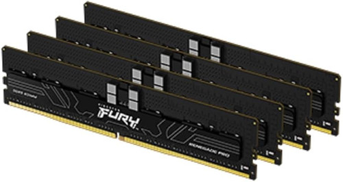Kingston 128GB DDR5 ECC Reg CL32 DIMM Kit of 4 FURY Renegade - KF560R32RBEK4-128 - Server Memory Kit