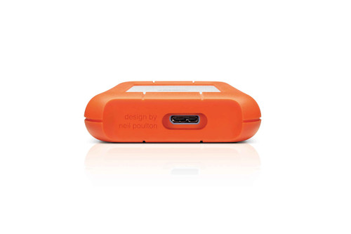 LaCie Rugged 2TB USB Type-C 3.2 Gen 2 Orange external hard drive for data storage