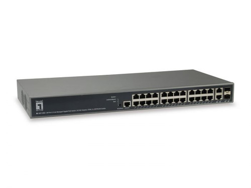 LevelOne 26-Port L3 Lite Managed Switch for Networking - GEP-2682 - Ideal for small to medium businesses