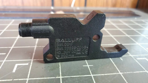 Balluff Angle Through-beam Sensor, BWL001F / 10-30VDC / PNP / NO / 2222B-001-S4
