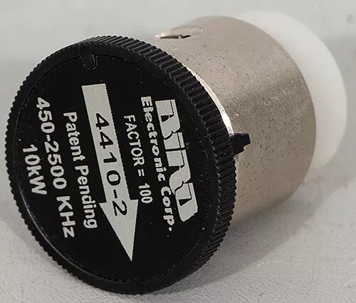 Bird 4410-2 10kW 450-2500 kHz Wattmeter Slug/Element 10,000 W for 4410A/4412A