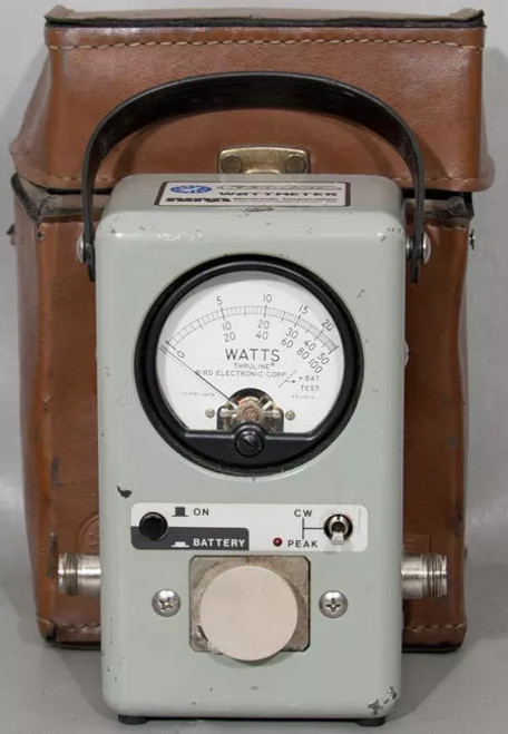 Bird 4314B Thruline RF Directional PEP Wattmeter with Carrying Case