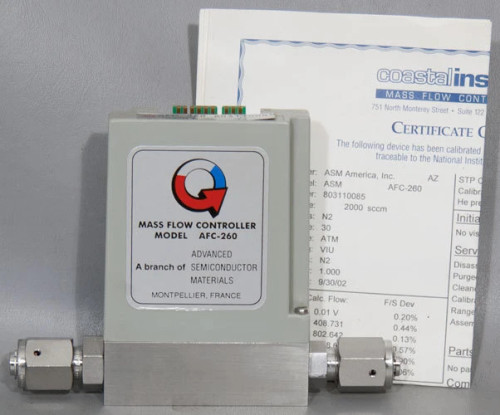 NEW Qualiflow AFC 260 2 SLM N2 sccm Mass Flow Controller MFC ASM PN 54-106858A96