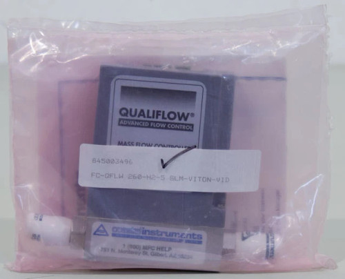 NEW Qualiflow AFC 260 H2 5 slm Mass Flow Controller MFC ASM PN: 845003496