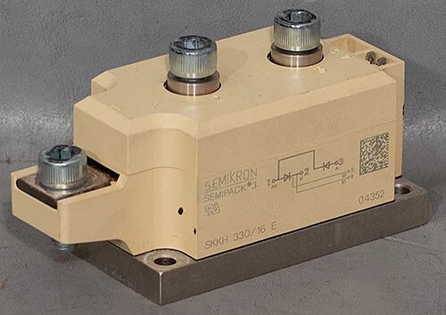 Semikron SKKH 330/16 E SEMIPACK 3 SCR Thyristor/Diode Module (SKKT330/16E)