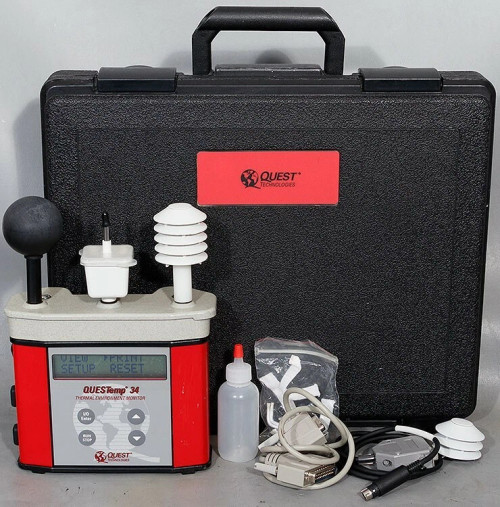 TSI/3M Quest .Technologies QUESTemp° 34 QT-34 WBGT Heat Stress Monitor
