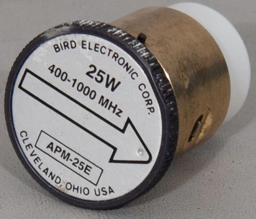 Bird APM-25E 25 W 400-1000 MHz Wattmeter Element/Slug for APM-16 1 GHz 25W PlugAPM-25E