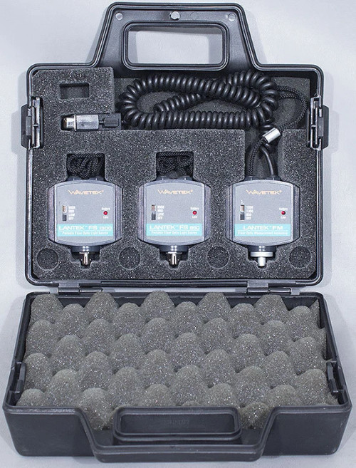 Wavetek FIBERKITt LANTEK PRO/XL Fiber Optic Loss Measurement Kit FM/FS-850/-1300