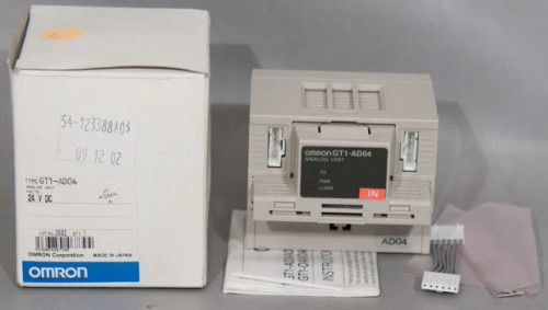 NEW Omron GT1-AD04 Analog Input Unit, 4 Point Module ASM PN: 54-123388A03