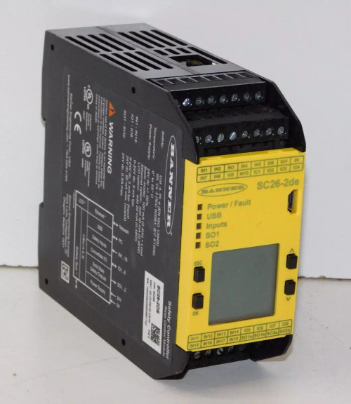 Banner Engineering SC26-2DE 85068 Safety Controller Base Control Module Unit Banner Engineering SC26-2DE 85068 Safety Controller Base Control Module Unit
