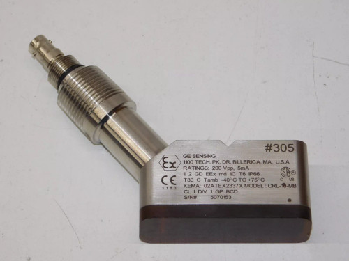 GE Sensing CRL-10-MB Ultrasonic Flow Safe Transducer Module Panametrics Unit