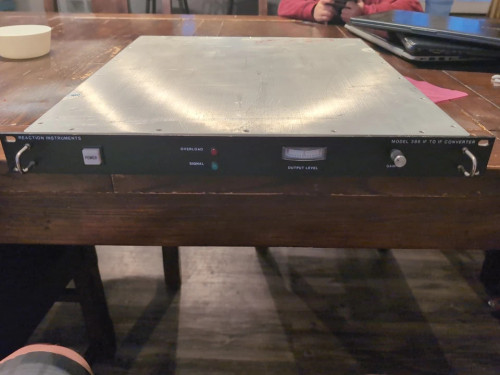 Macon Reaction Instruments Model 386 IF To IF Converter 40931-03 Untested