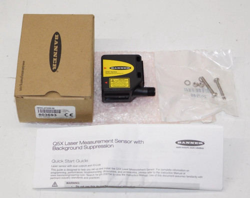 New Banner Q5XKLAF2000-Q8 803693 Through Beam Optical Photoelectric Sensor Unit