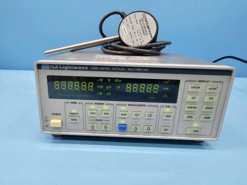 ILX Lightwave OMM-6810B Optical Multimeter 0./w OMH-6722B Silicon Power / WaveHead