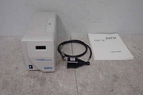 EXFO X-Cite 120 Fluorescence Illuminator XE120, Collimating Adaptor, Light Guide