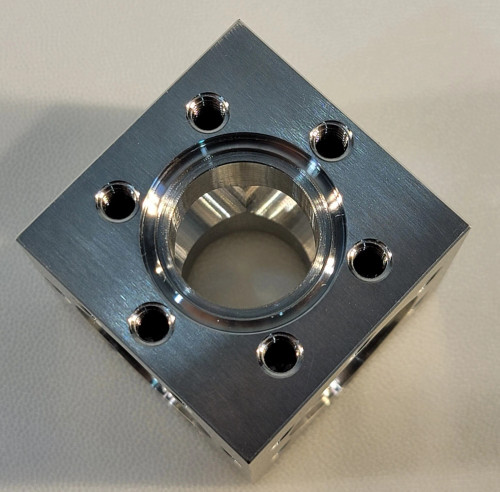 Conflat UHV 6-Way Cube 1.33" Flange Ultra High Vacuum Chamber 304SS DN16CF CF16