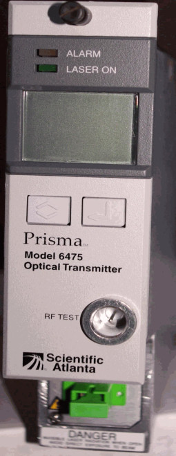 Prisma 6475 Transmitter.1550nm CATV. 6475S-NT78-09-EM-SA