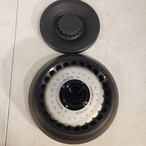 Sorvall Heraeus 3766 Fixed Centrifuge Rotor w/ Lid, 13000 RPM
